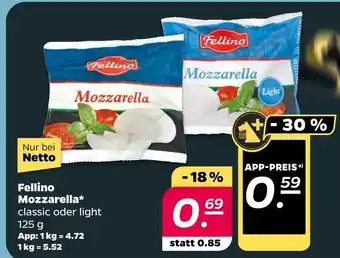 NETTO Fellino mozzarella classic Angebot