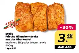 NETTO Stolle frische hähnchensteaks aus der oberkeule bbq Angebot