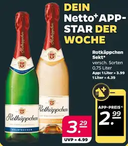 NETTO Rotkäppchen sekt halbtrocken Angebot