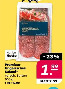 NETTO Premieur original ungarische salami Angebot