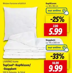 Lidl Livarno home topcool-kopfkissen Angebot