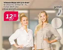 NETTO Viskose bluse mit 3/4-arm Angebot
