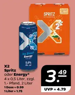 NETTO X2 spritz oder energy Angebot