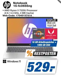 expert Techno Land hp Notebook 15-fc0655ng Angebot