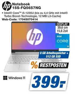expert Techno Land hp Notebook 15S-FQ5657NG Angebot