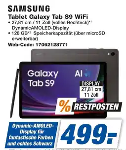 expert Techno Land SAMSUNG Tablet Galaxy Tab S9 WiFi Angebot