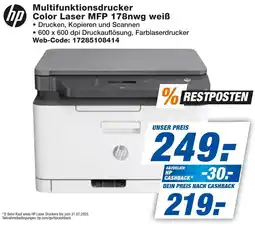 expert Techno Land hp Multifunktionsdrucker Color Laser MFP 178nwg weiß Angebot