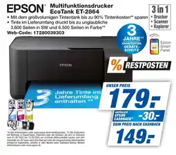 expert Techno Land EPSON Multifunktionsdrucker EcoTank ET-2864 Angebot