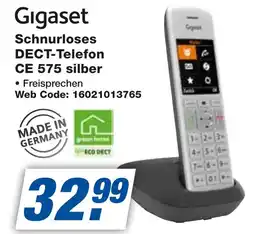 expert Techno Land Gigaset Schnurloses DECT-Telefon CE 575 silber Angebot