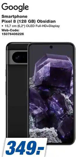 expert Techno Land Google Smartphone Pixel 8 (128 GB) Obsidian Angebot