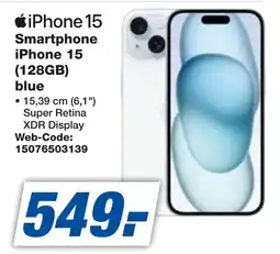 expert Techno Land iPhone 15 Smartphone iPhone 15 (128GB) blue Angebot