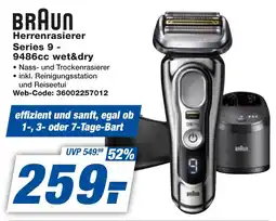 expert Techno Land BRAUN Herrenrasierer Series 9 9486cc wet&dry Angebot