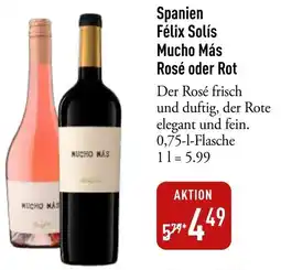 Galeria Markthalle Spanien Félix Solís Mucho Más Rosé oder Rot Angebot