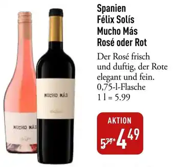 Galeria Markthalle Spanien Félix Solís Mucho Más Rosé oder Rot Angebot