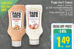 Edeka Papa Joe's Sauce Angebot