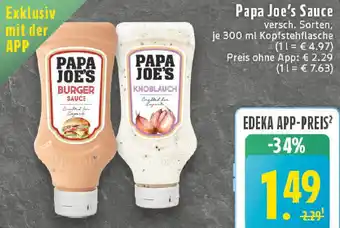 Edeka Papa Joe's Sauce Angebot