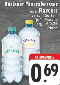 Edeka Vöslauer Mineralwasser oder Flavours Angebot