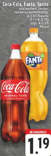 Edeka Coca-Cola, Fanta, Sprite Angebot