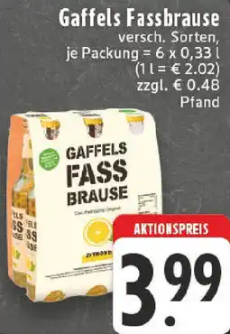 Edeka Gaffels Fassbrause Angebot