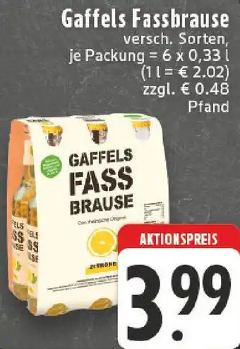 Edeka Gaffels Fassbrause Angebot
