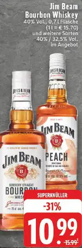 Edeka Jim Beam Bourbon Whiskey Angebot