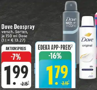 Edeka Dove Deospray Angebot