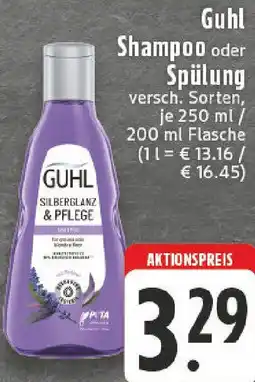 Edeka Guhl Shampoo oder Spülung Angebot