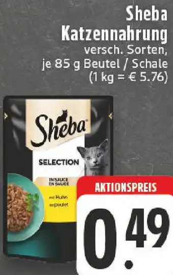 Edeka Sheba Katzennahrung Angebot