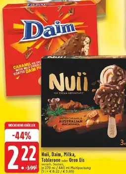 Edeka Nuii, Daim, Milka, Toblerone oder Oreo Eis Angebot