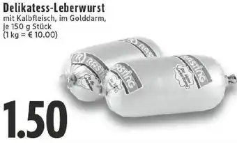 Edeka Delikatess-Leberwurst Angebot