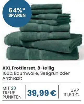 E-Center SCHIESSER XXL Frottierset, 8-teilig Angebot