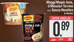 E-Center Maggi Magic Asia, 5 Minuten Terrine oder Saucy Noodles Angebot