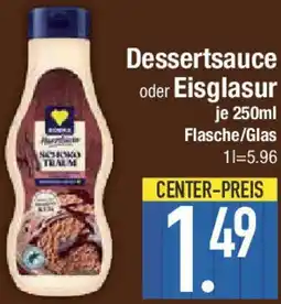 E-Center Edeka Herzstücke Dessertsauce oder Eisglasur Angebot