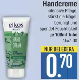 E-Center elkos Handcreme Angebot