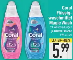 E-Center Coral Flüssigwaschmittel Magic Wash Angebot