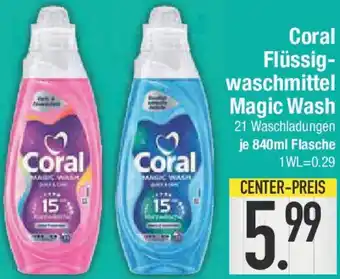 E-Center Coral Flüssigwaschmittel Magic Wash Angebot