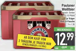 E-Center Paulaner Weißbier Angebot