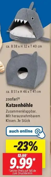Lidl zoofari Katzenhöhle Angebot