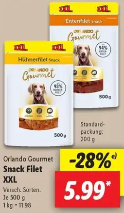 Lidl Orlando Gourmet Snack Filet XXL Angebot
