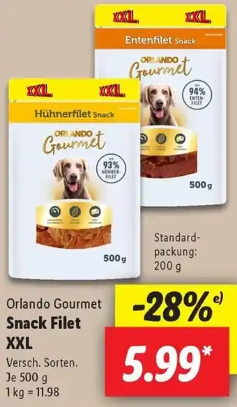 Lidl Orlando Gourmet Snack Filet XXL Angebot