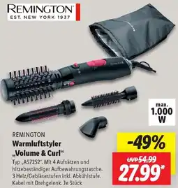 Lidl REMINGTON Warmluftstyler ,,Volume & Curl“ Angebot