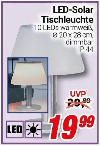 CENTERSHOP LED-Solar Tischleuchte Angebot