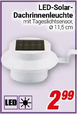 CENTERSHOP LED-Solar Dachrinnenleuchte Angebot