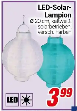 CENTERSHOP LED-Solar Lampion Angebot