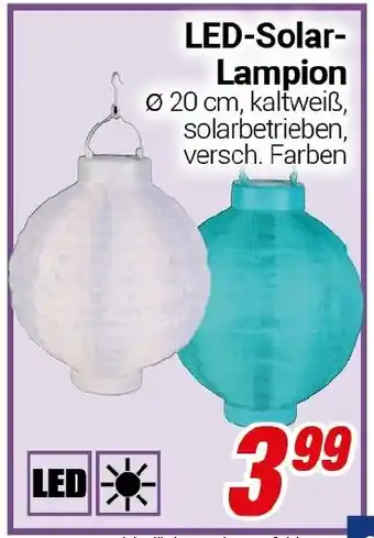 CENTERSHOP LED-Solar Lampion Angebot
