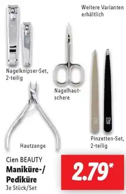 Lidl Cien BEAUTY Maniküre-/ Pediküre Angebot