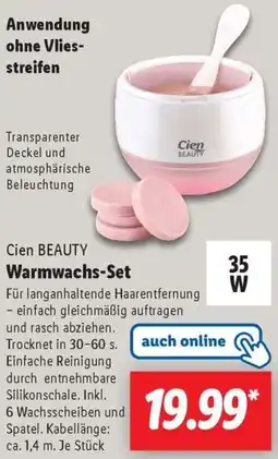 Lidl Cien BEAUTY Warmwachs-Set Angebot