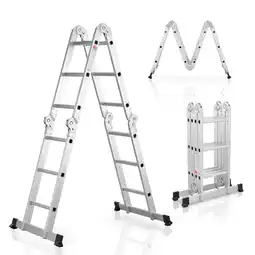 Netto Marken-Discount Juskys Aluminium Multifunktionsleiter 3,6m Tragfähigkeit bis 150 kg Angebot