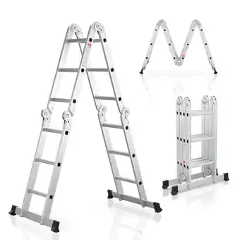 Netto Marken-Discount Juskys Aluminium Multifunktionsleiter 3,6m Tragfähigkeit bis 150 kg Angebot