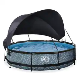 Netto Marken-Discount EXIT Frame Pool ø360x76cm mit Filterpumpe und Sonnensegel, versch. Ausführungen Angebot